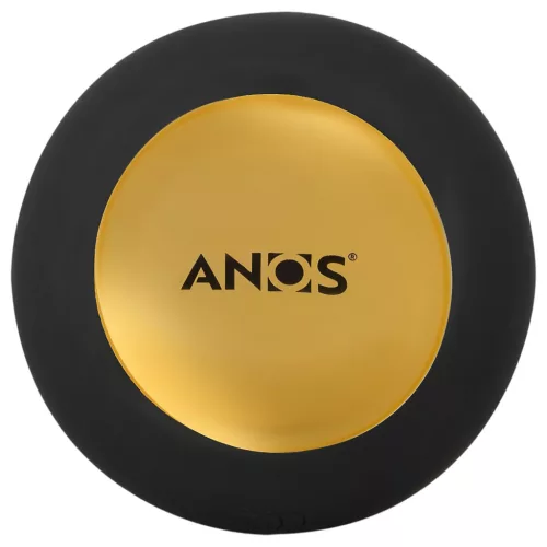 ANOS - forgó gyöngyös anál vibrátor (fekete)