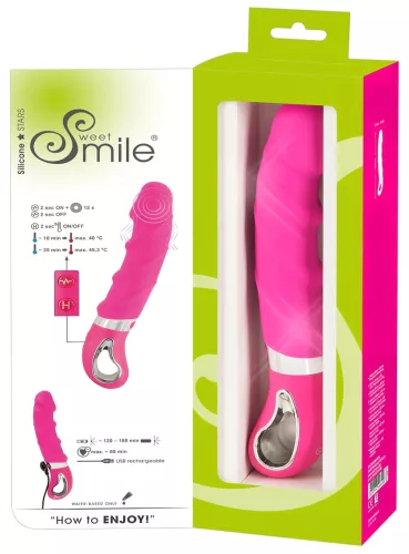 SMILE Soft - akkus, melegítő vibrátor (pink)