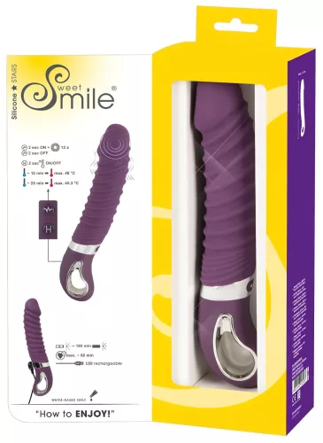 SMILE Soft - akkus, melegítő vibrátor (lila)