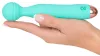 Cuties Mini Wand - akkus, vízálló, masszírozó vibrátor (zöld)