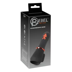 Rebel - akkus, 2 motoros makkvibrátor (fekete)