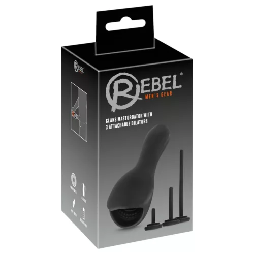 Rebel - makkvibrátor dilátorral (fekete)