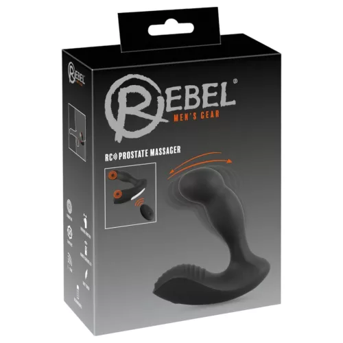 Rebel - akkus, távirányítós prosztata masszírozó vibrátor (fekete)