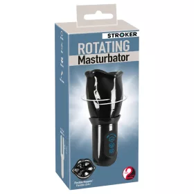   STROKER Rotating - akkus, forgó műszáj maszturbátor (fekete)
