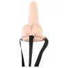 You2Toys Strap-on - üreges, felcsatolható vibrátor (natúr)