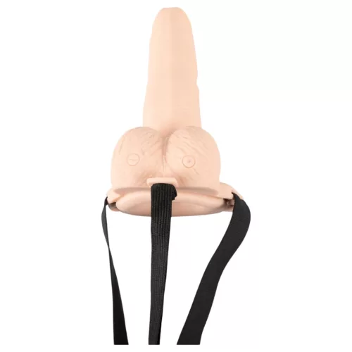 You2Toys Strap-on - üreges, felcsatolható vibrátor (natúr)