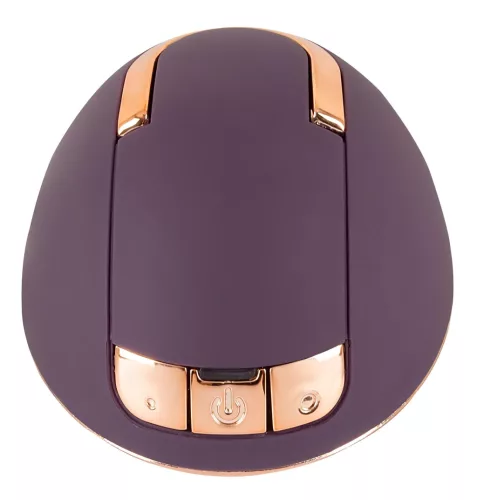 Belou - akkus, forgó, vulva masszírozó vibrátor (lila)