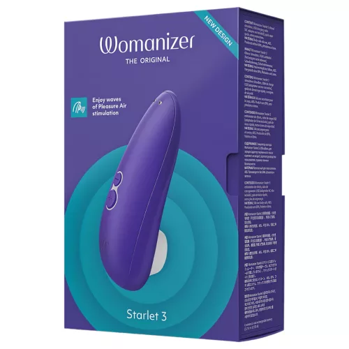 Womanizer Starlet 3 - léghullámos csiklóizgató (kék)
