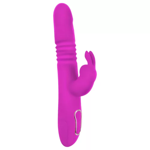 SMILE Rabbit - akkus, csiklókaros lökő-forgó vibrátor (pink)