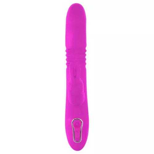 SMILE Rabbit - akkus, csiklókaros lökő-forgó vibrátor (pink)