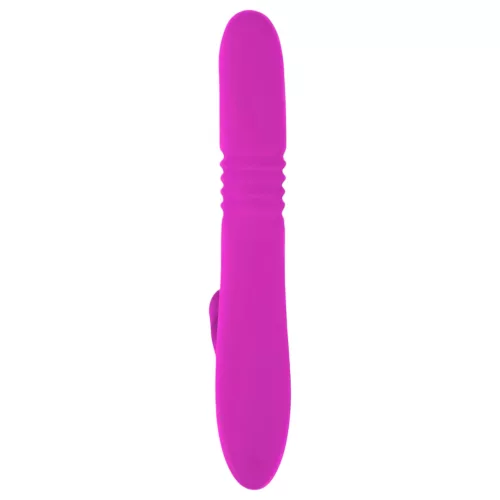 SMILE Rabbit - akkus, csiklókaros lökő-forgó vibrátor (pink)