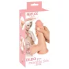 Nature Skin - dildó bőrrel - 20 cm (testszínű)