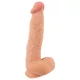 Nature Skin - AI Dream Girl élethű dildó mozgatható bőrrel és herékkel (25 cm)