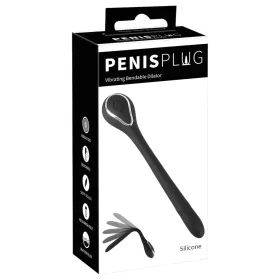   Penis Plug Dilator - akkus, vibrációs dilátor (1,1cm) - fekete