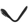 Penis Plug Dilator - akkus, vibrációs dilátor (1,1cm) - fekete