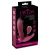 Javida RC - rádiós, 3 funkciós csikló vibrátor (piros)