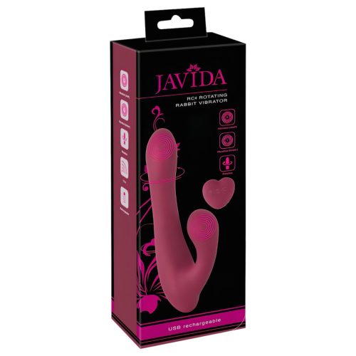 / Javida - rádiós, csiklókaros forgó vibrátor (piros)