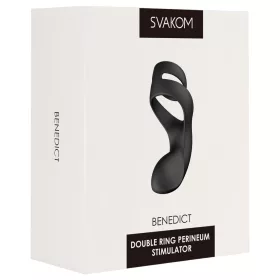   Svakom Benedict - gát stimuláló, vibrációs péniszgyűrű (fekete)
