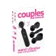 Couples Choice - akkus, melegítő masszírozó vibrátor (fekete)