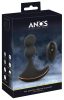 ANOS - 2 motoros forgó anál vibrátor (fekete)