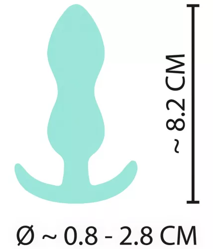 Cuties Mini Butt Plug - szilikon anál plug - menta (2,3cm)