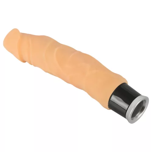 Nature Skin - élethű vibrátor - natúr (23cm)
