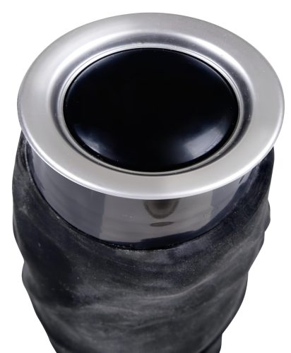 Nature Skin - élethű vibrátor - fekete (22cm)