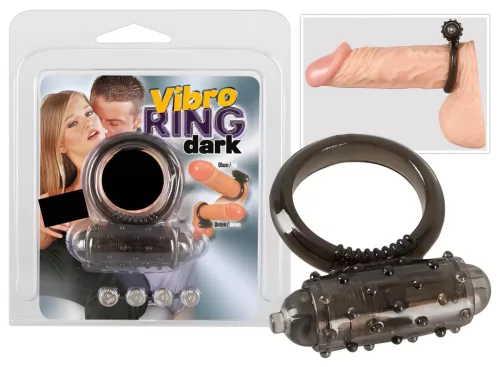 You2Toys - szilikon vibrációs péniszgyűrű (fekete)