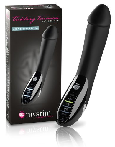 mystim Tickling Truman - elektro-stimuláló vibrátor (fekete)