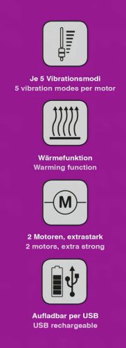 Javida - melegítő csiklóizgató vibrátor (pink)