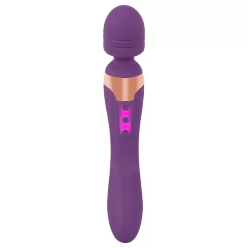 Javida Double - masszírozó vibrátor (lila)