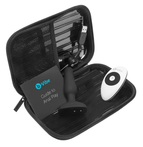 b-Vibe Novice - kezdő anál vibrátor (fekete)