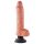 King Cock 10 tapadókorongos vibrátor (25 cm) - natúr