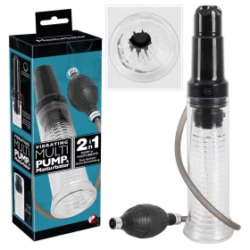   You2Toys - 2in1 - péniszpumpa és maszturbátor egyben (átlátszó)