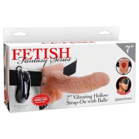 Fetish Strap-on 7 - felcsatolható vibrátor (natúr) Fetish Strap-on 7 - felcsatolható vibrátor (natúr)