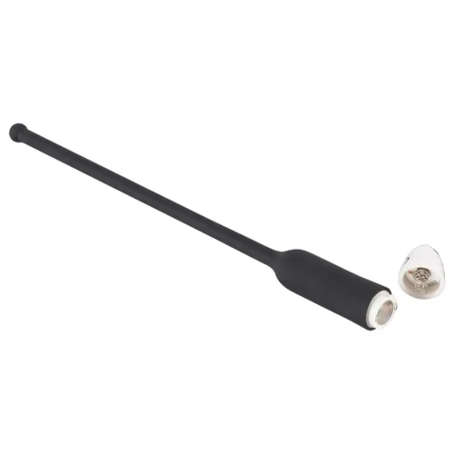 You2Toys DILATOR - szilikon, vibrációs dilátor - fekete (8-11mm)