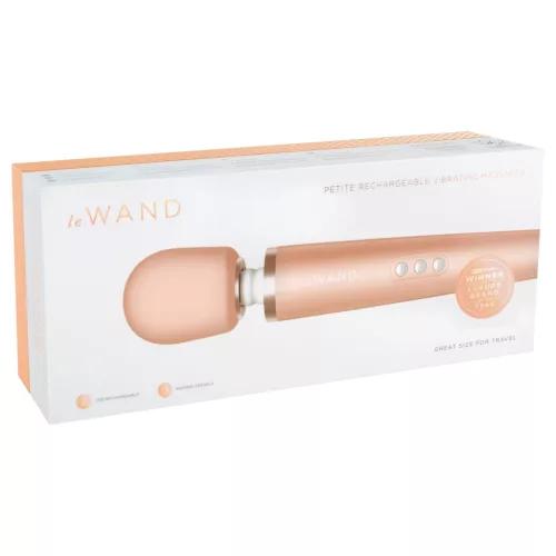 Le Wand Petite - exkluzív, masszírozó vibrátor (rózsa-arany)