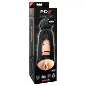   PDX Elite Mega Milker - vibráló, péniszfejő műpunci (fekete)