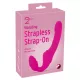 Double2Teaser - felcsatolható vibrátor tartópánt nélkül (pink)