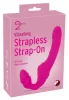 Double2Teaser - felcsatolható vibrátor tartópánt nélkül (pink)