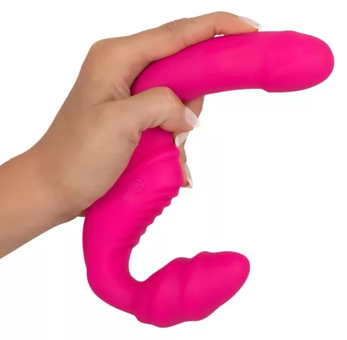 Double2Teaser - felcsatolható vibrátor tartópánt nélkül (pink)