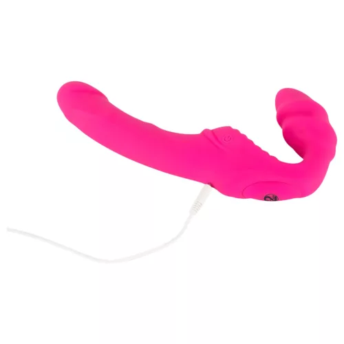 Double2Teaser - felcsatolható vibrátor tartópánt nélkül (pink)