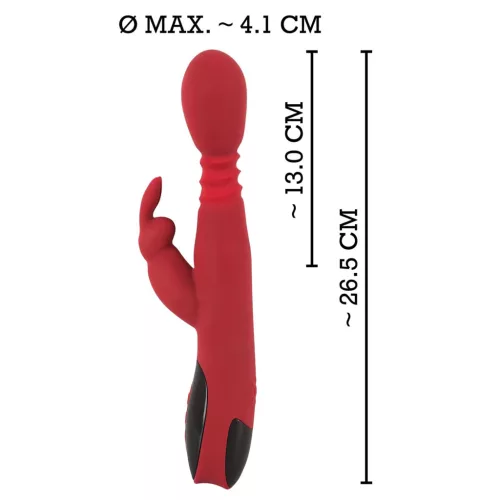 You2Toys Massager - lökő-forgó, melegítő G-pont vibrátor (piros)