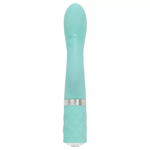 Pillow Talk Kinky - akkus, 2 motoros G-pont vibrátor (türkiz)