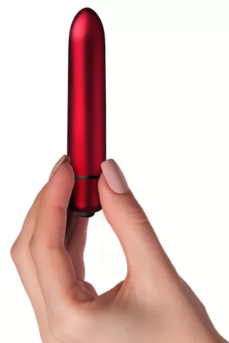 Scarlet Velvet - mini rúzs vibrátor (10 ritmusú) - piros