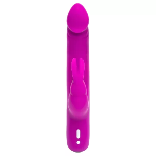 Happyrabbit Realistic Slim - akkus, csiklókaros vibrátor (lila)