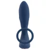You2Toys Prostate Plug - anál vibrátor péniszgyűrűvel (kék)