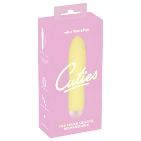 Cuties Mini Yellow - akkus, szilikon rúdvibrátor (sárga)