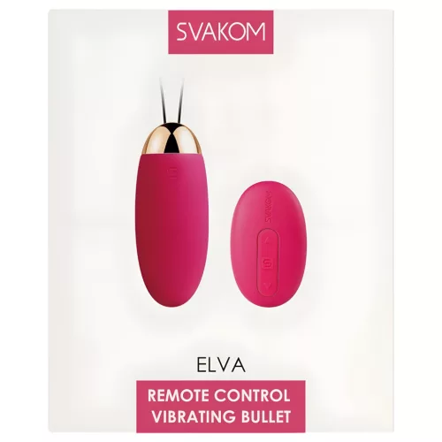 Svakom Elva - akkus, távirányítós vibrációs tojás (piros)