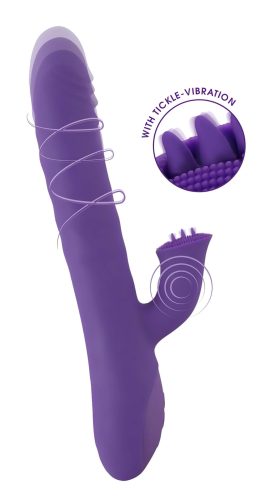 Smile Pearl - gyöngyös lökő vibrátor (lila)